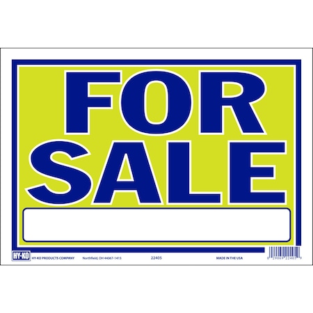 Hy-Ko 9X13 Neon For Sale Sign 9" x 13", 10PK A22405
